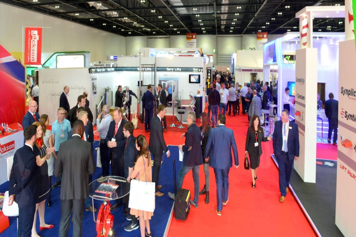 Showfloor at LIFTEX 2019